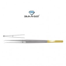 Diam-n-Dust™ Micro Ring Forcep Straight - With Counter Balance Stainless Steel, 18.5 cm - 7 1/4" Diameter 2.0 mm
